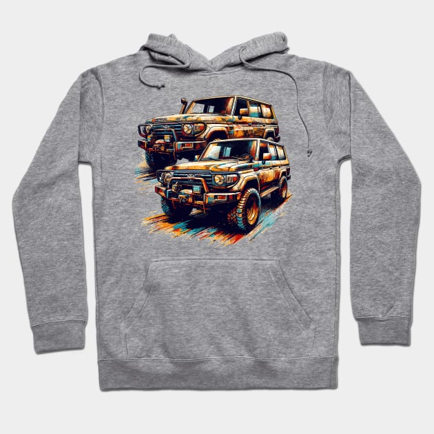 Toyota Land Cruiser Hoodie by Vehicles-Art